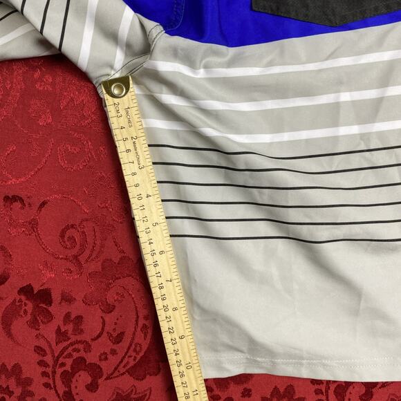 Old Navy California Men 32 BLK Blue Gray Board Shorts Swim Trunks - Picture 7 of 8